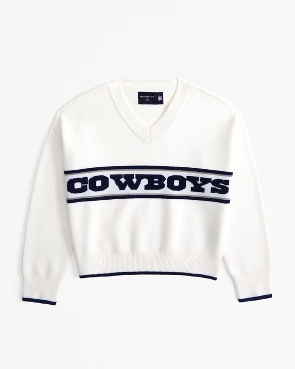 Women's Dallas Cowboys LuxeLoft V-Neck Sweater | Women's New Arrivals | Abercrombie.com | Abercrombie & Fitch (US)