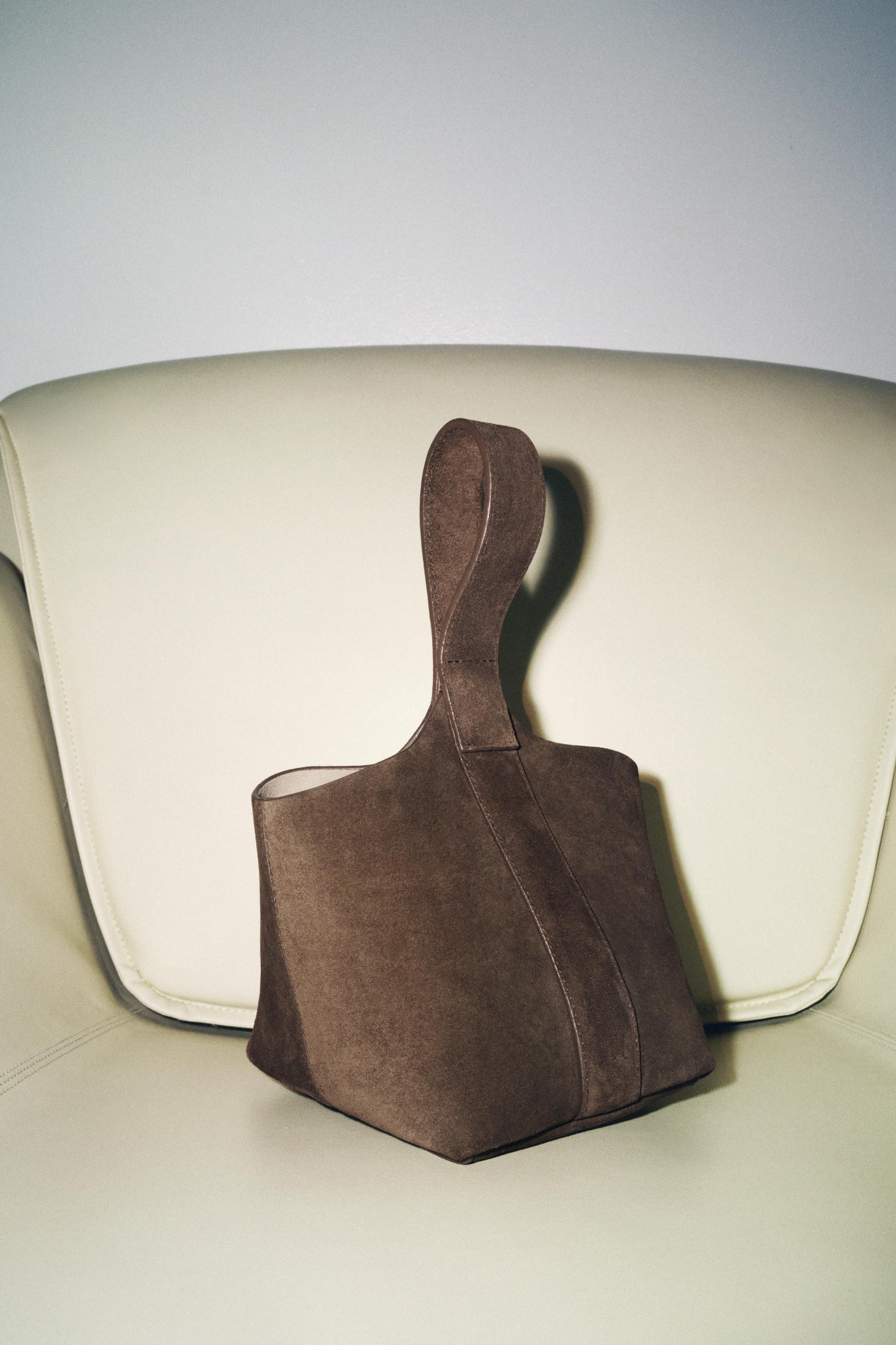 SUEDE MINI BUCKET BAG | Zara UK