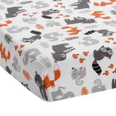 Bedtime Originals Acorn Fitted Crib Sheet - Woodland Fox, Bear & Raccoon | Target