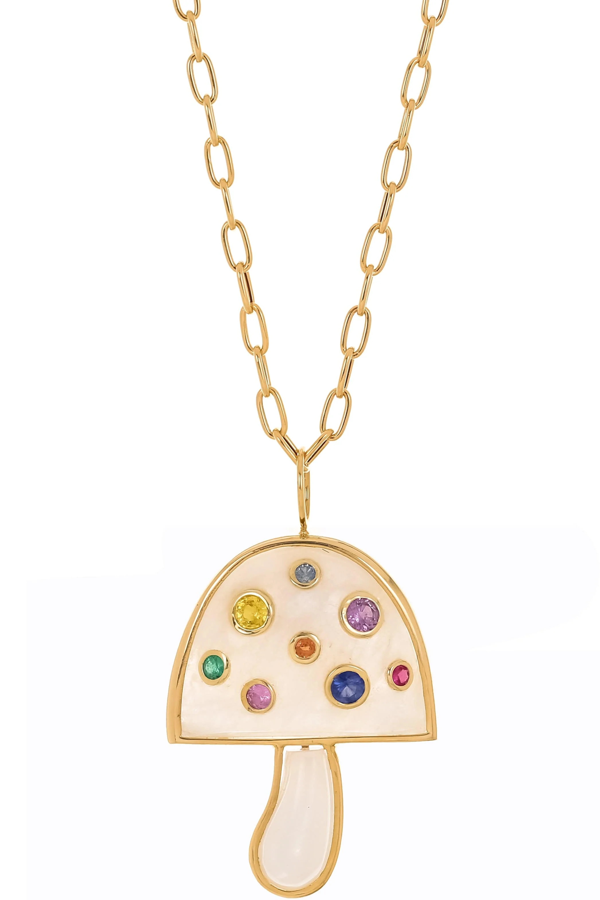 Moonstone Magic Mushroom Necklace | Marissa Collections