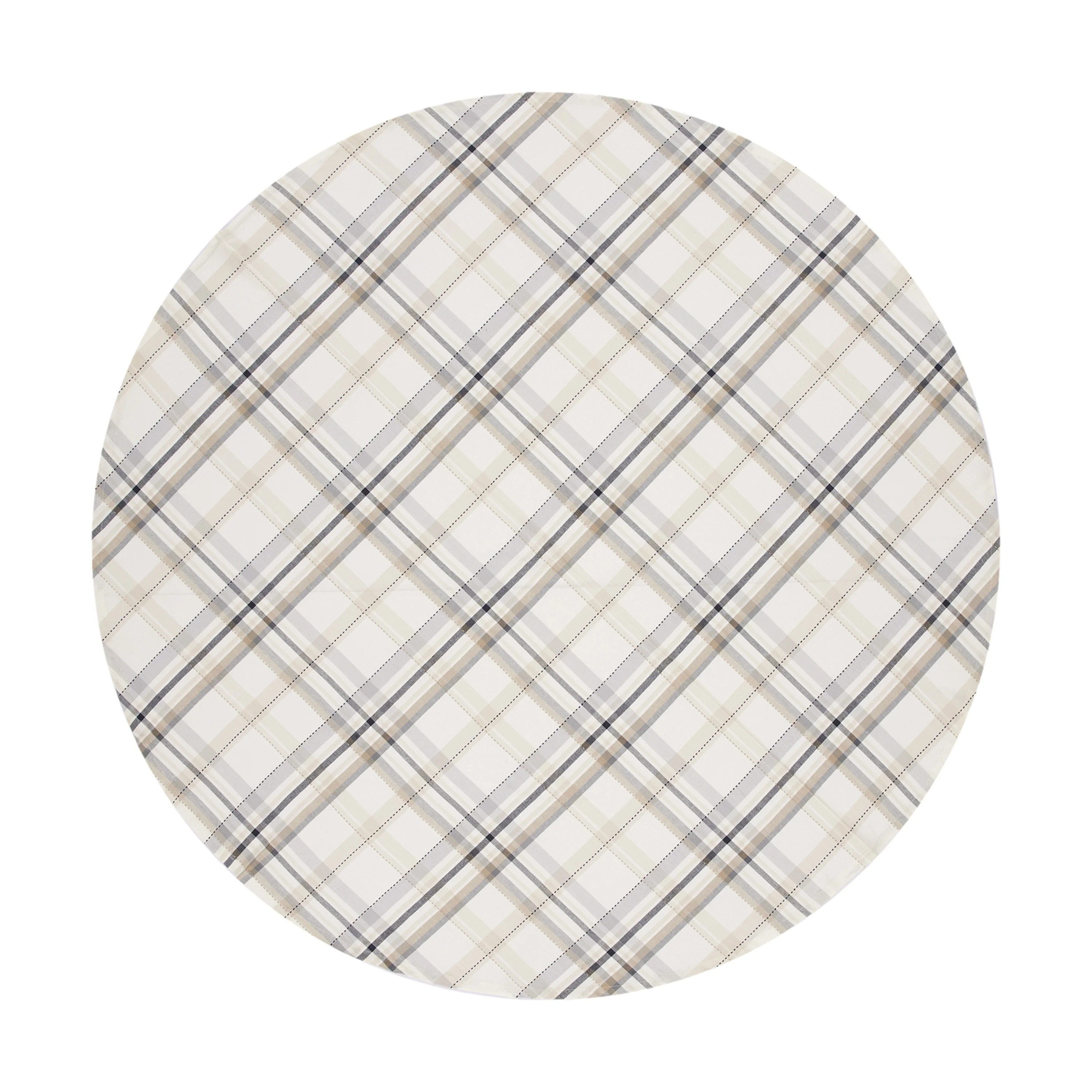 Better Homes and Gardens,  Woven Monday Plaid Table Cloth - Multi Color - 70" - Round | Walmart (US)