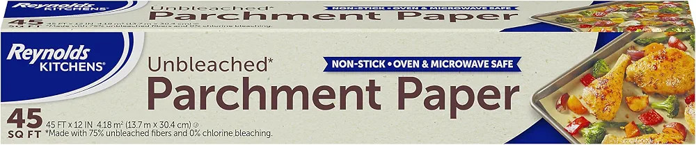Reynolds Kitchens Unbleached Parchment Paper Roll, 45sq ft | Amazon (US)