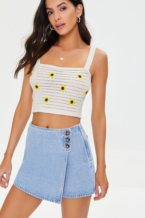 Buttoned Denim Skort | Forever 21 (US)