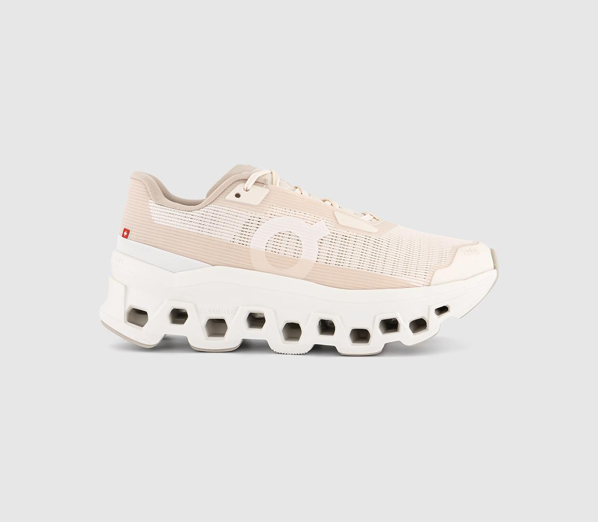 On Cloudmonster Void Trainers Dew Ivory F Natural, 7 | Office Shoes (UK)