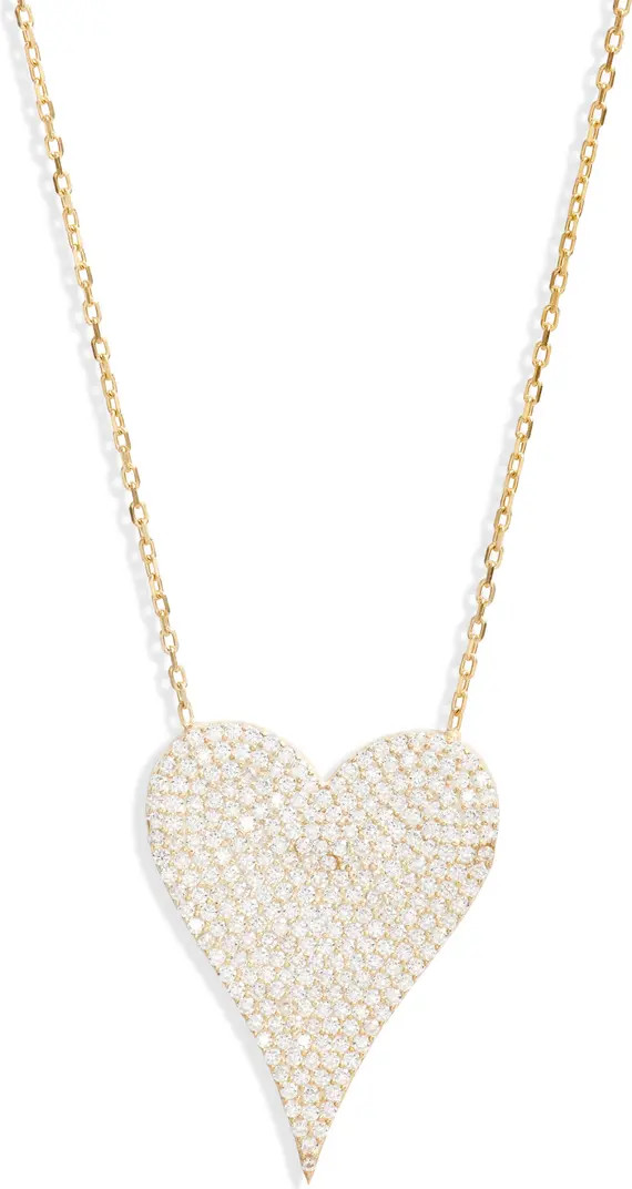Pavé Heart Pendant Necklace | Nordstrom