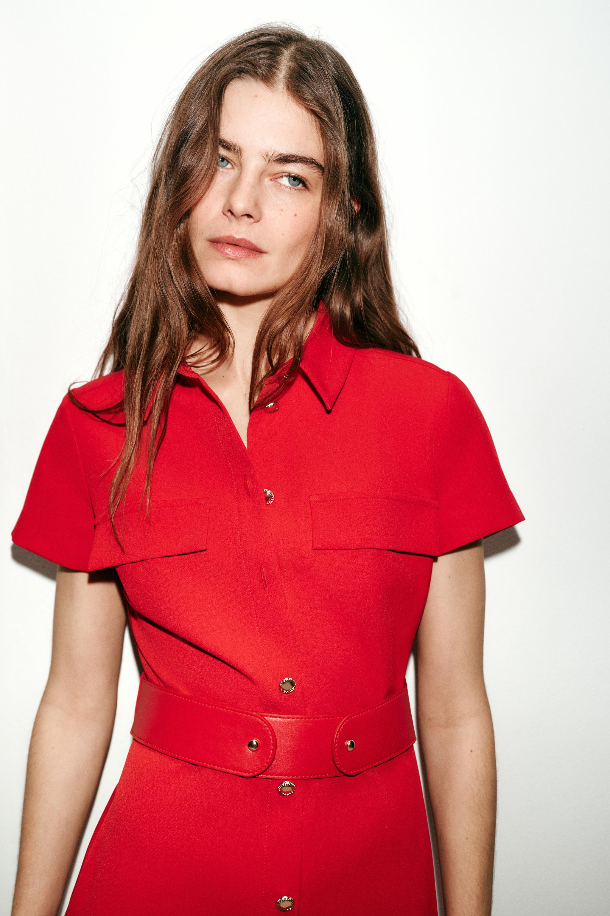 VESTITO MIDI CON CINTURA | Zara IT