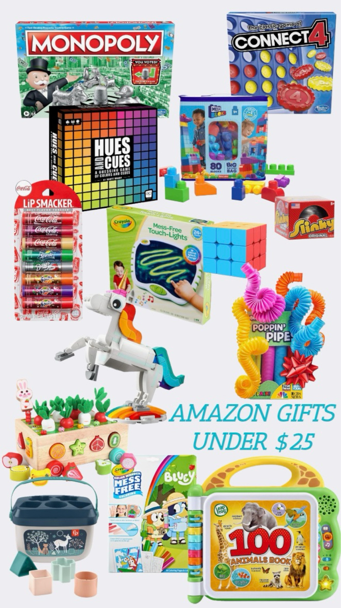 AMAZON GIFTS FOR KIDS UNDER $25!
…………….
last minute gifts gifts for kids gift guide gifts under $25 kids gifts under $25 kids gifts under $10 kids stocking stuffers family games kids toys popular toys board games card games crayoned toys art toys toddler toys building blocks bluey gifts baby gifts lego set lego gift set monopoly connect 4 uno best games for kids best family games chapstick girls stocking stuffers kids stocking stuffers teens stocking stuffers Rubik’s cube amazon finds amazon gift guide amazon gifts for kids amazon gifts for teens amazon gifts for him gifts for guys 

#LTKGiftGuide #LTKFamily #LTKKids