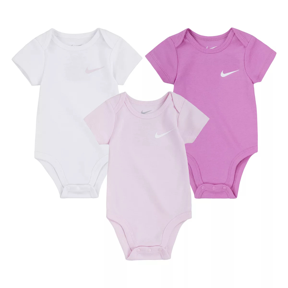 Baby Nike Short Sleeve 3-Pack Bodysuits | Kohl's