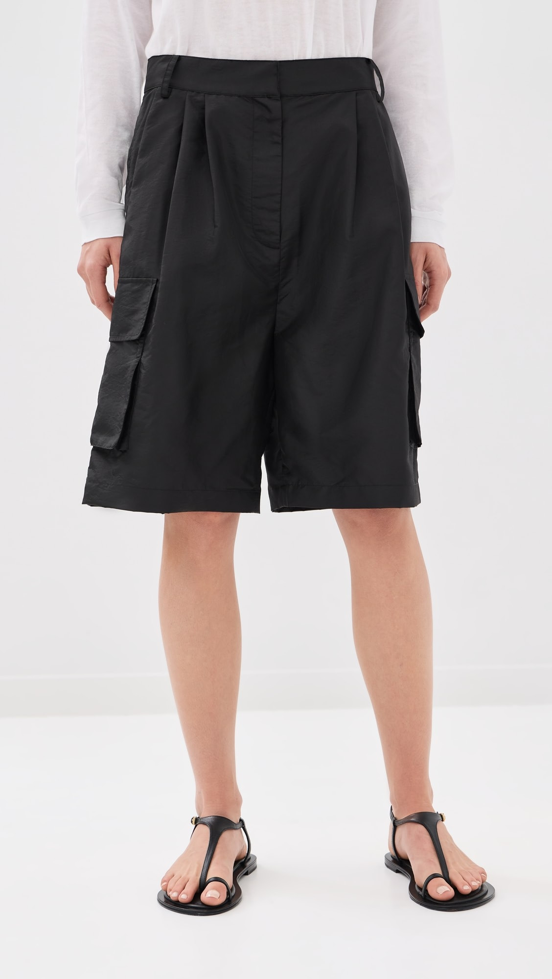 Tibi Crispy Nylon Stella Shorts | Shopbop | Shopbop