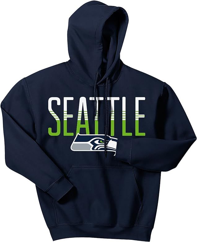 Men's Officially Licensed NFL Solid Colored Logo Hoodies | Amazon (US)