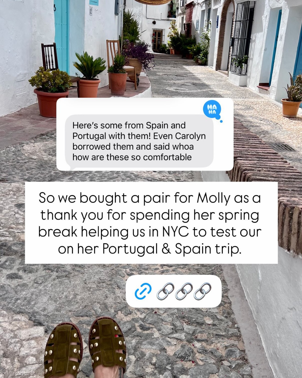Freda Salvador has a 20% off sale going on through today, and we have SO many pairs we love, but these sandals take the cake! These are truly the perfect sandal for when you need to do a lot of walking but still want to look cute and not wear a sneaker — our friend Molly wore them walking all over Spain and Portugal and raved about how comfortable they were.

They come in 14 different colorways: 4 colors in this suede studded variety, 4 smooth finishes, 4 suede finishes, and 2 cute jelly styles. It’s a pricier brand, so during this sale is a great time to buy. We cannot recommend these enough.

#LTKSaleAlert #LTKTravel #LTKWorkwear