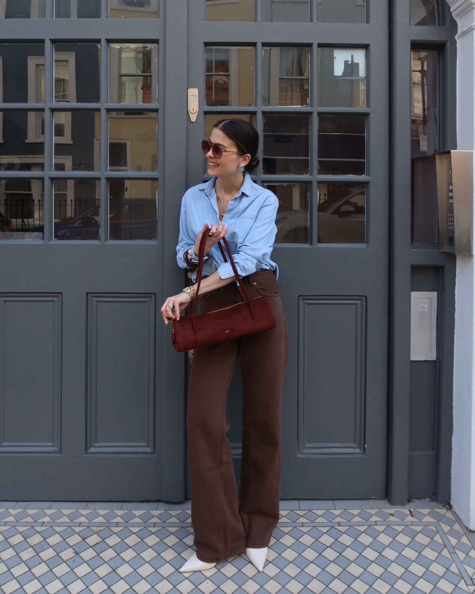 Blue and brown
Spring outfit
Baguette bag

#LTKeurope #LTKFashionMonth #LTKuk