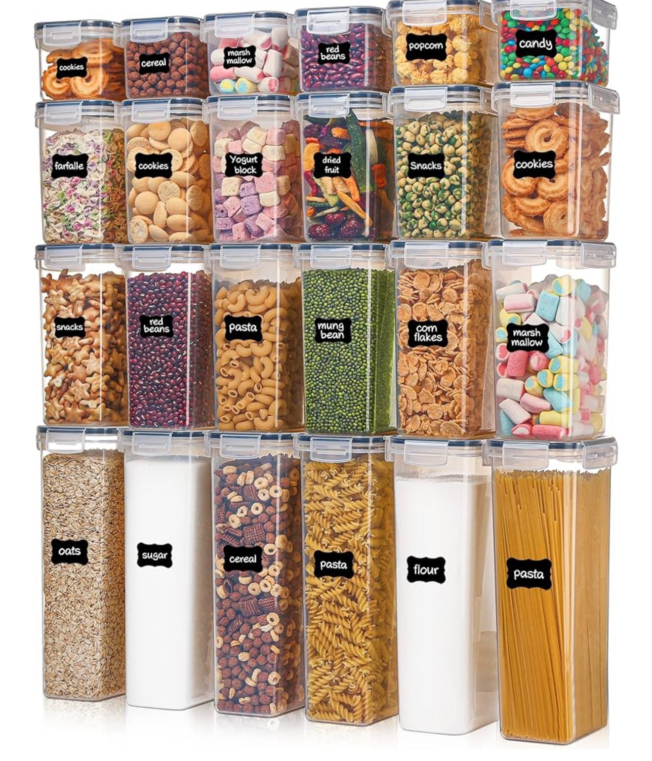 Pantry Food Storage Containers with Lids and organizer 🥰

#LTKSeasonal #LTKFamily #LTKHome