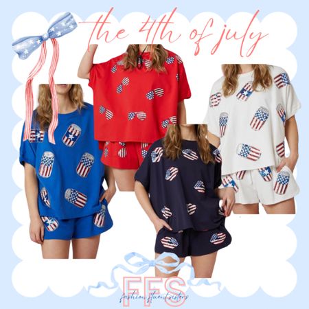If sequins are your vibe then look no further! These 2 piece sets are perfect for the 4th of July!!! Super festive and fun. 

#LTKFindsUnder50 #LTKFindsUnder100 #LTKSeasonal