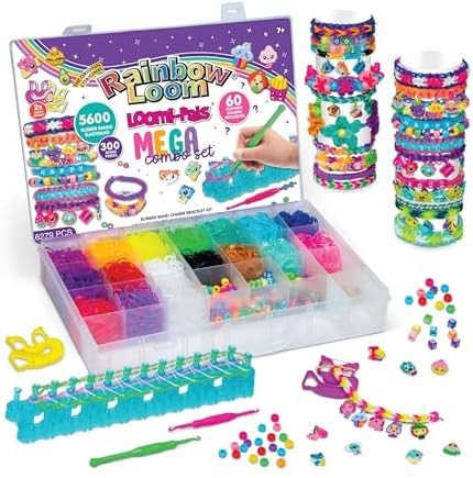 Rainbow Loom® Loomi-Pals™ MEGA Set, Features 60 Cute Assorted LP Charms, The New RL2.0, Happy ... | Amazon (US)