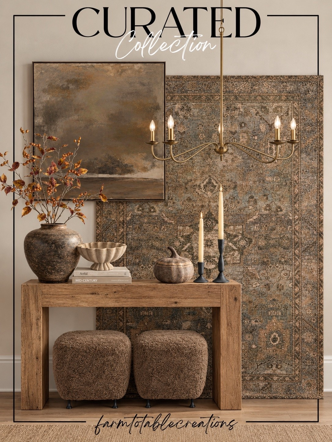 The Neutral Curated Home Edit 🤎

Warm wood tones, rich texture, vintage-inspired details, and those perfectly collected layers—this entire look feels cozy, elevated, and timeless. So many beautiful pieces for creating a home that feels warm and welcoming.

#EntrywayDecor #ConsoleTableDecor #AreaRug #AccentStools #Chandelier #TableDecor #WallArt #FallHomeDecor #NeutralHomeDecor #OrganicModernHome

#LTKHome #LTKSaleAlert #LTKSeasonal