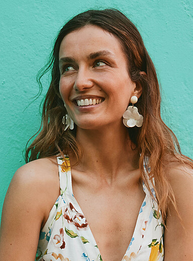 Raised flower statement earrings
        
        

		
        

        
    
        
    
	   ... | Simons