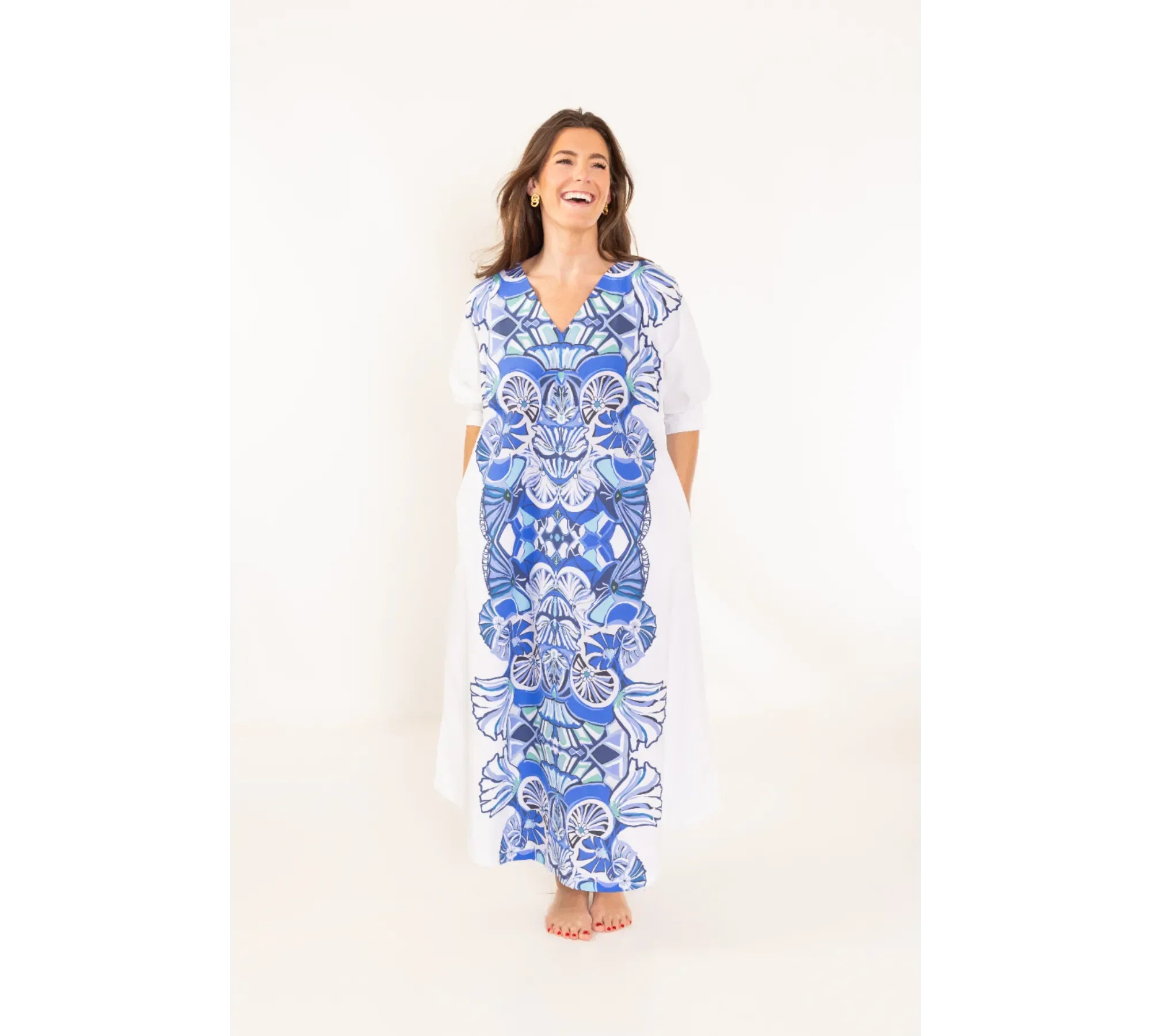Blue Lapis\u00a9 Banks Long Dress | House Of MBR
