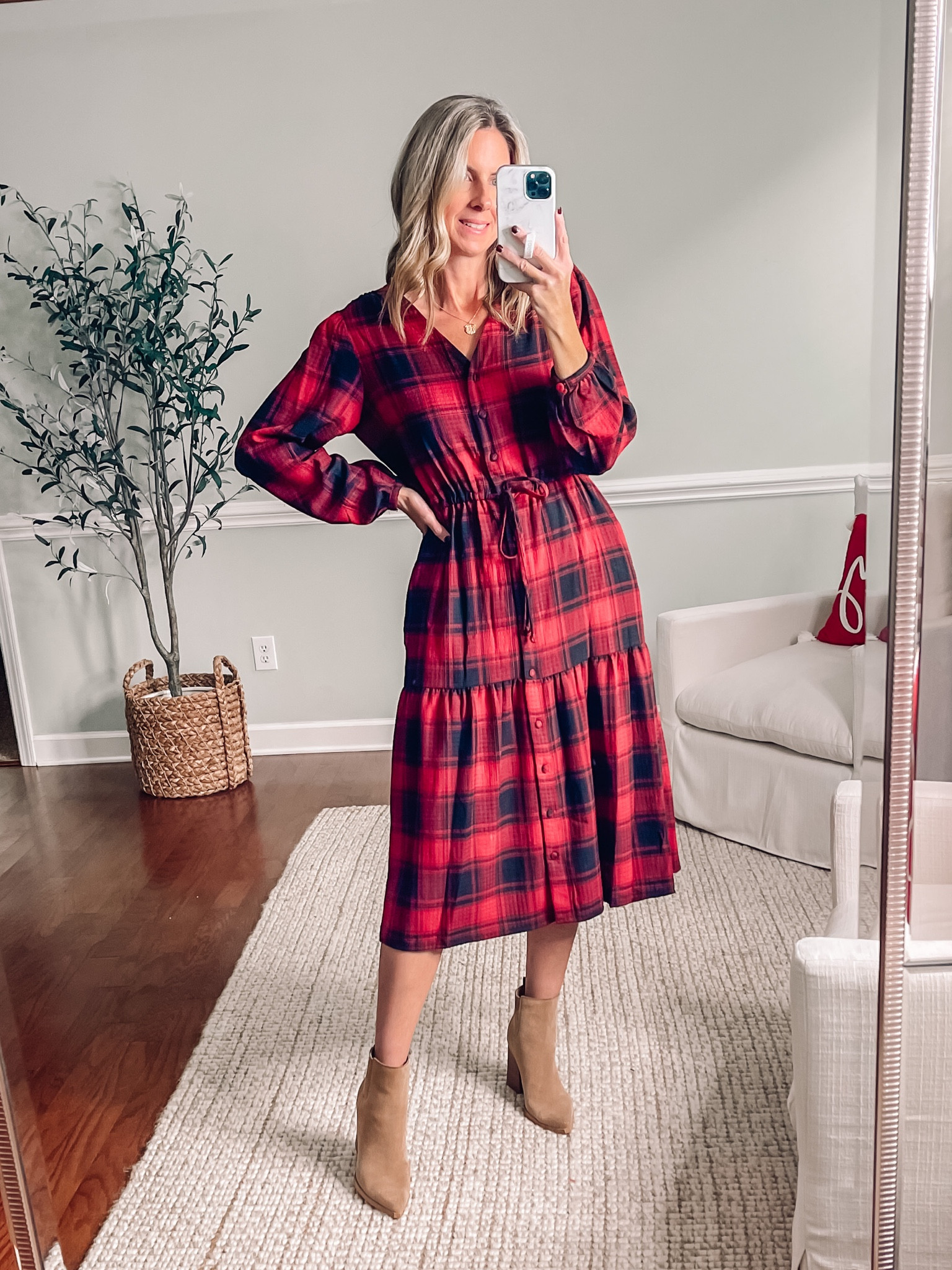 Target plaid dress 
Holiday dress 
Christmas dress 
Red plaid dress 
#holidaydress 


#LTKHoliday #LTKunder50 #LTKfamily