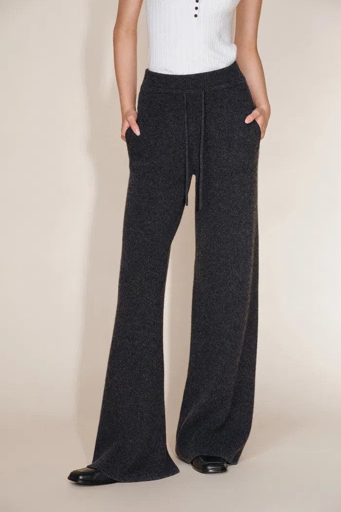Vivi Wide Leg Pants in Merino Wool Knit | Fabrique