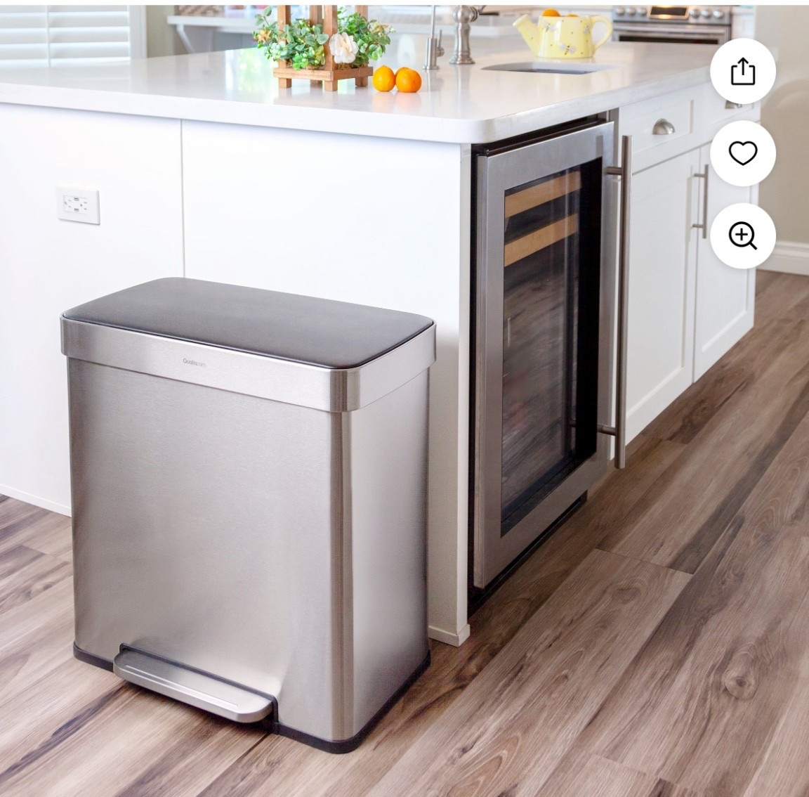 Qualiazero 16 Gallon (60L) Stainless Steel Dual Compartment Step-On Trash Can with Recycling, Soft-Close Lid, Kitchen Garbage & Recycler, Silver

Kitchen must have

#LTKSaleAlert #LTKHome