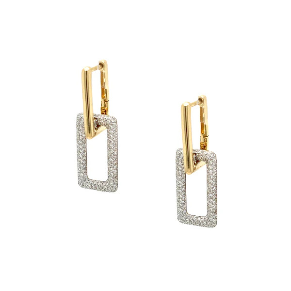 Diamond Link Earrings | Jennifer Miller Jewelry