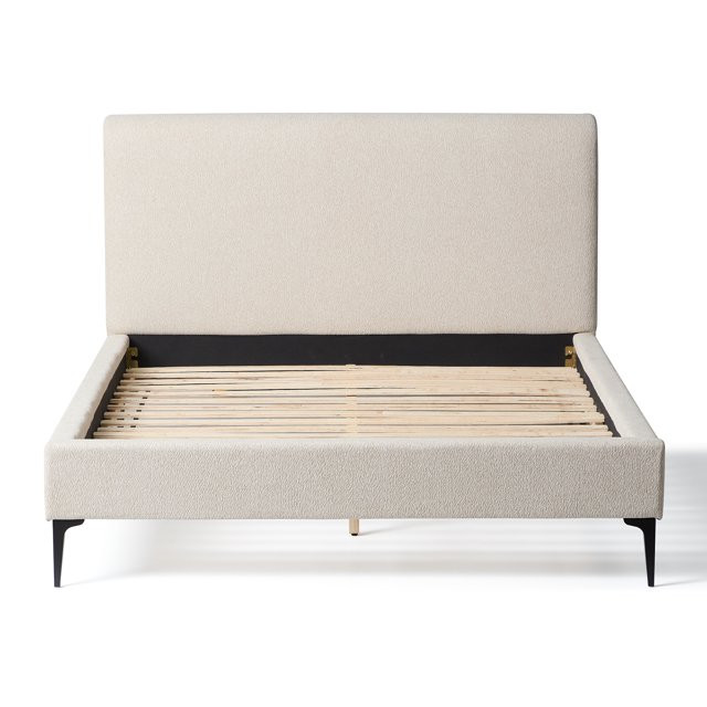 My Texas House Newcastle Upholstered Platform Bed, Queen, Oat - Walmart.com | Walmart (US)