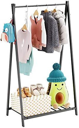 Bestier Small Clothes Rack, Kids Garment Rack with Storage Shelf, Steel Costumes Clothes Hanging ... | Amazon (US)