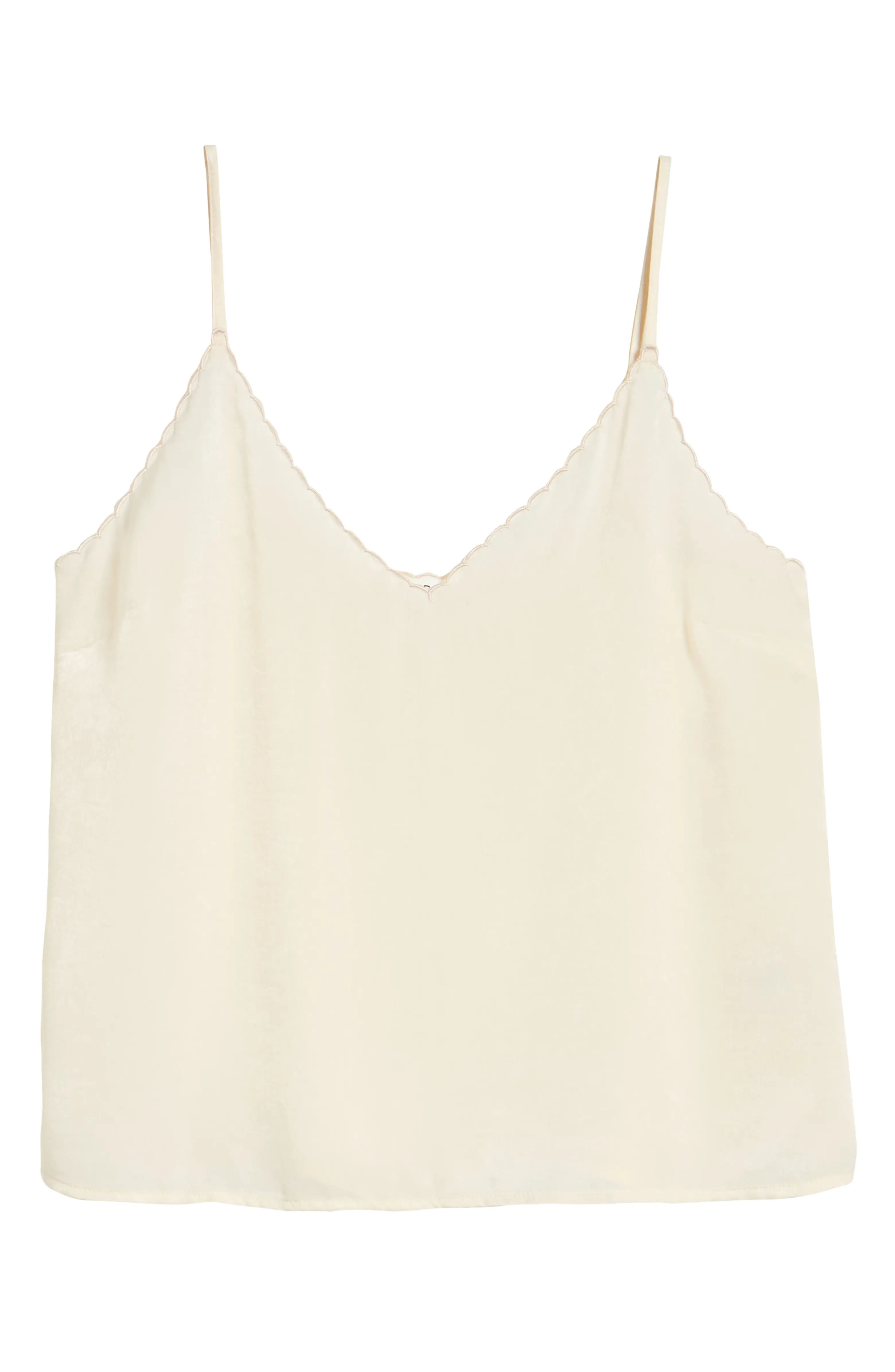 Scalloped Satin Camisole | Nordstrom