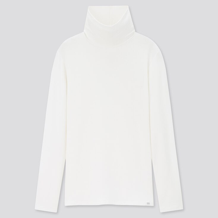 UNIQLO Women's HEATTECH Extra Warm Turtleneck T-Shirt, Off White, M | UNIQLO (US)