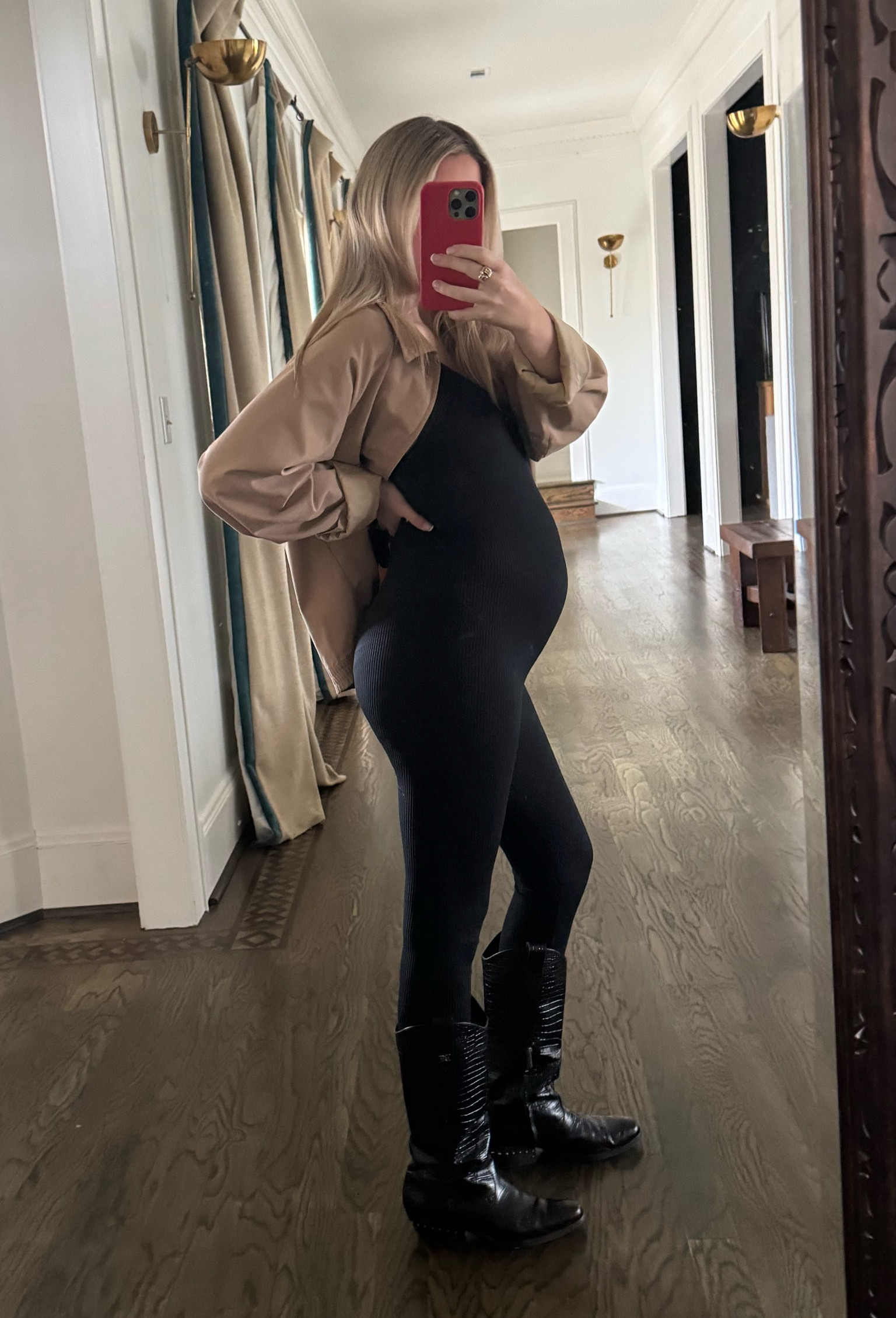 easy maternity jumpsuit 🖤🖤

#LTKBump #LTKBaby #LTKActive