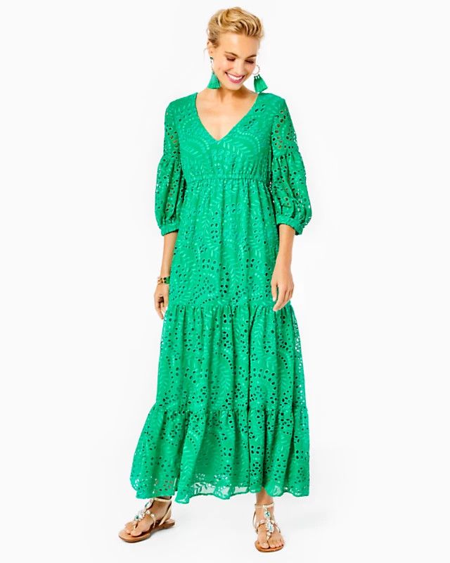 Lilly Pulitzer | Breanne Eyelet Maxi Dress | Lilly Pulitzer