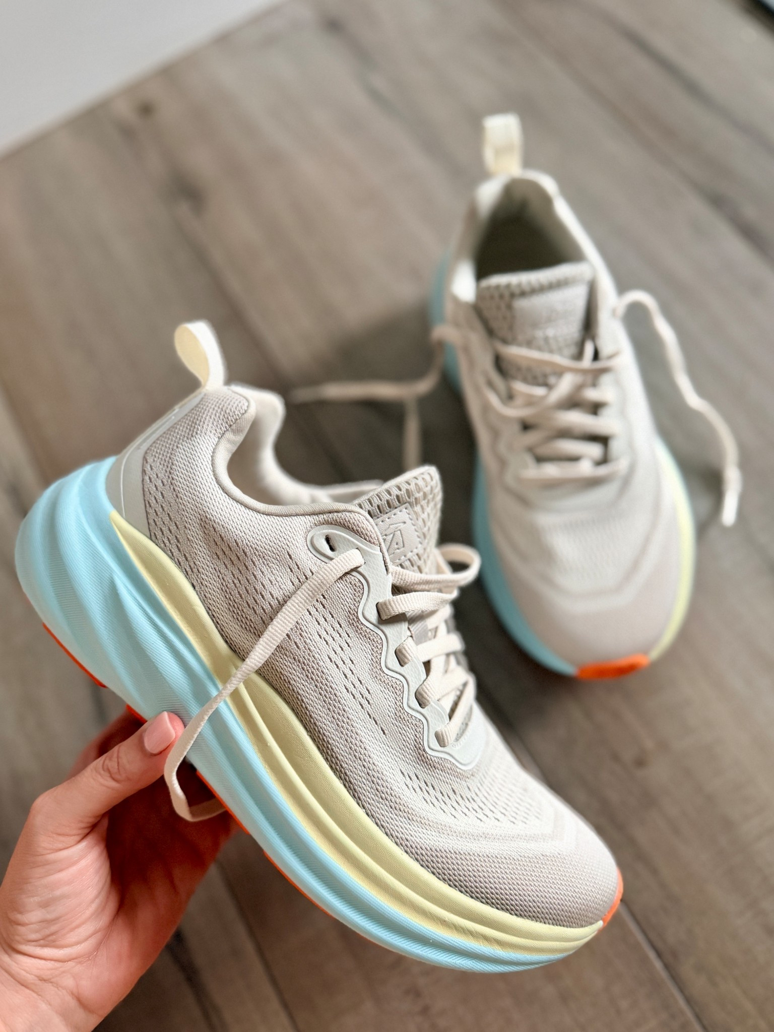 New Walmart find 🤍 These Avia sneakers are SO comfy and the spring color combo is everything. I sized up ½ size for the perfect fit!

#LTKmomlife #LTKActive #LTKMidsize