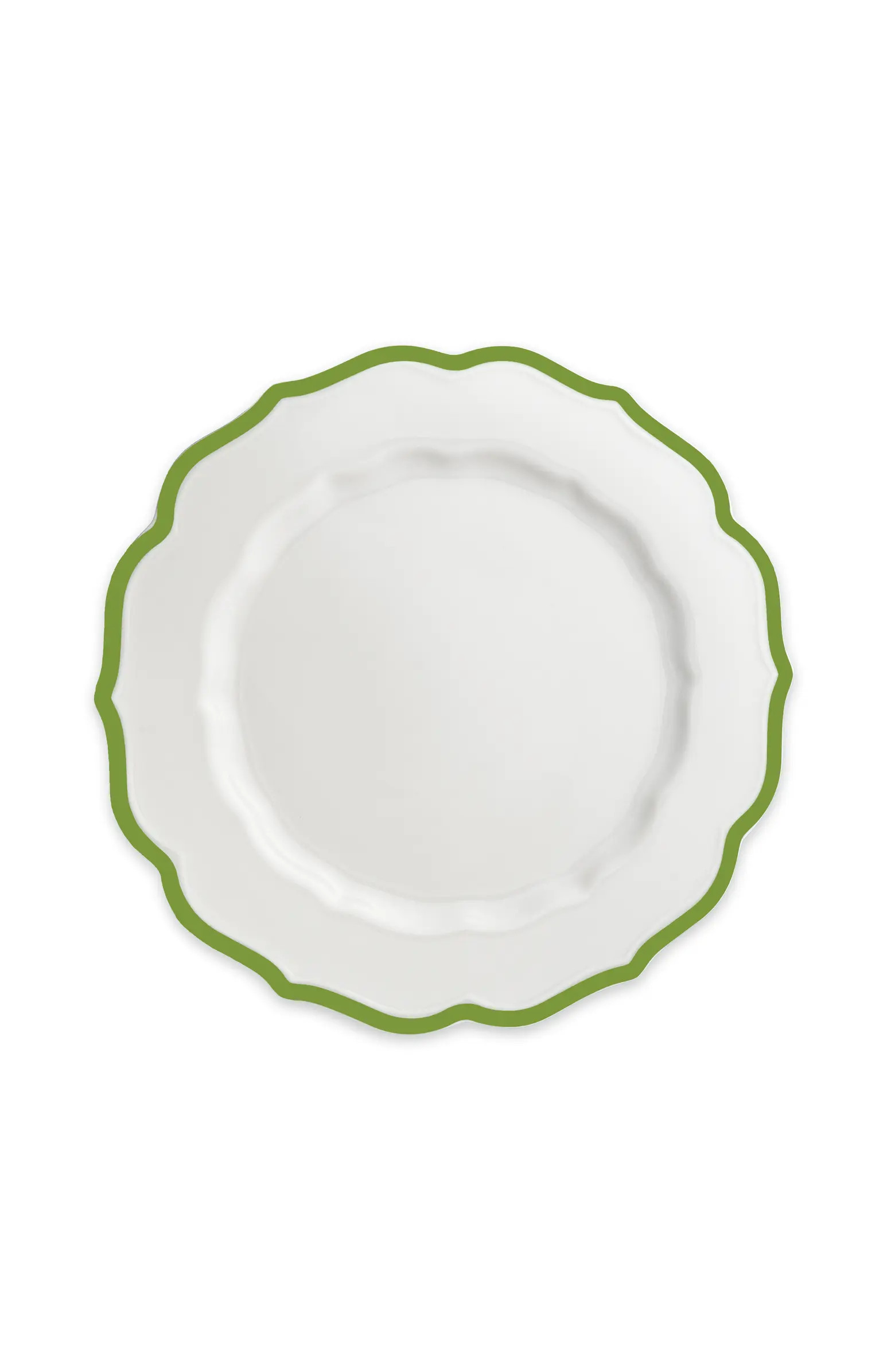 Stella Verde Scalloped Dinner Plate - Porcelain - Set 4 | Nordstrom