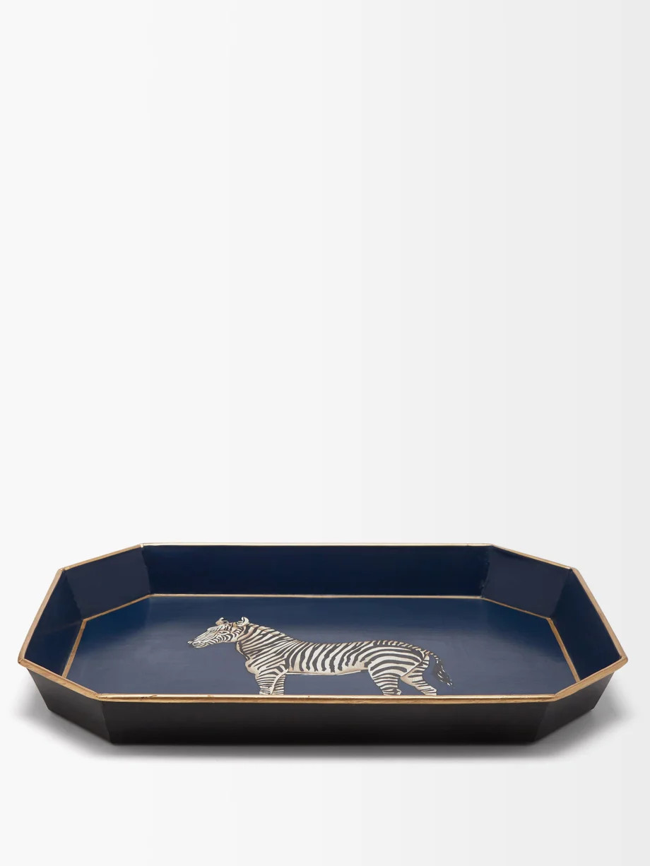 Fauna hand-painted iron tray | Matches (US)