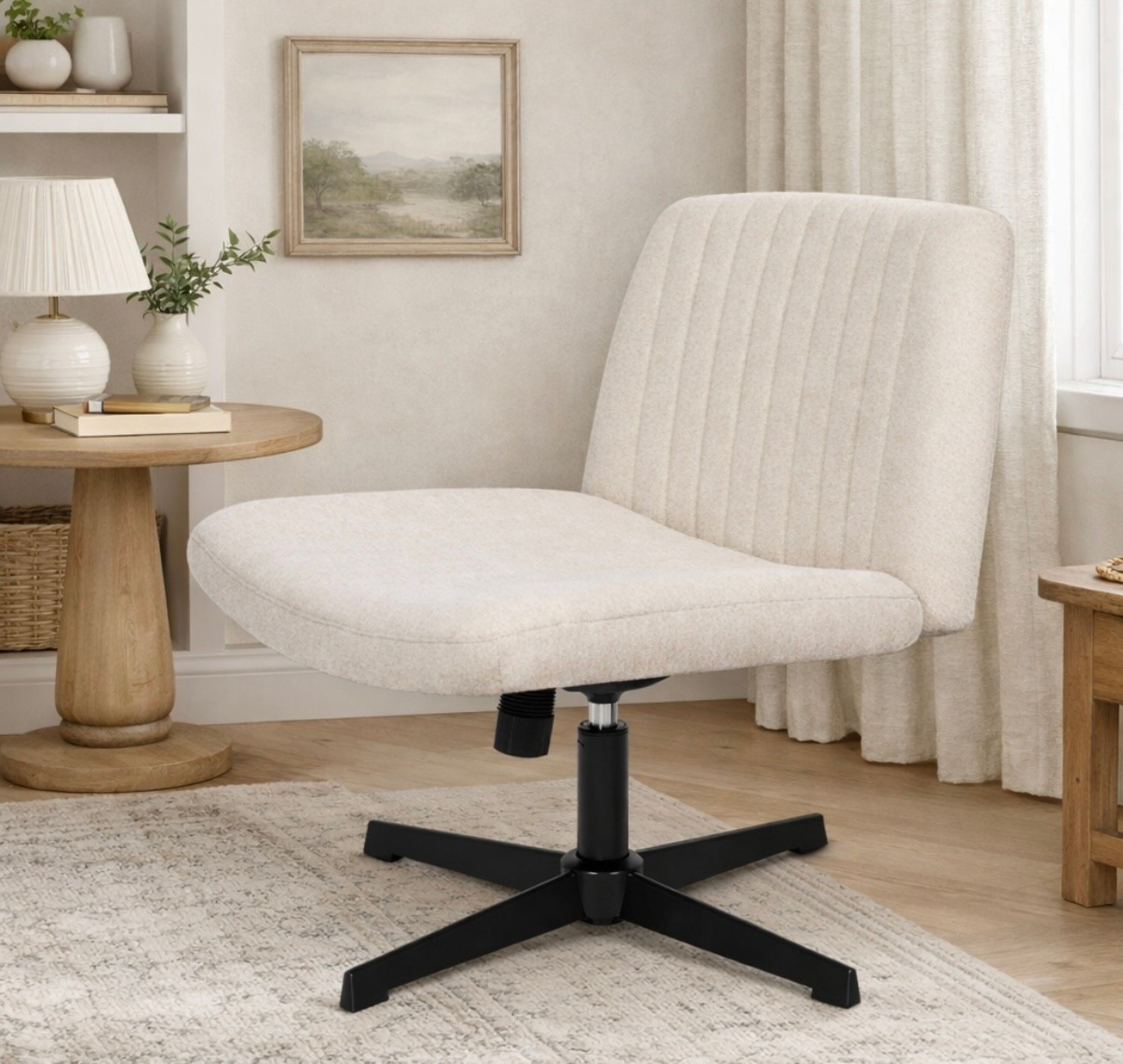 Flash deal! ✨ NOW $56.97 (was $109.98!) ✨
This swivel accent chair is SUCH a good find 🤍

A soft, neutral upholstered chair with a modern silhouette that feels very Studio McGee–inspired — clean lines, cozy texture, and easy to style in so many spaces.

Why I love it:
• Neutral beige that works with everything
• Swivel base for function + style
• Perfect for a bedroom corner, desk, vanity, or living room
• Looks way more expensive than it is

At nearly 50% off, this is one of those deals that won’t last long. I’ve linked the beige plus all the other color options 🤍 See it plus more flash deals I’m checking out 

#LTKhome #LTKfinds #WalmartFinds #AccentChair #HomeDecorDeals #LuxuryLookForLess

#LTKSpringSale #LTKHome #LTKSaleAlert