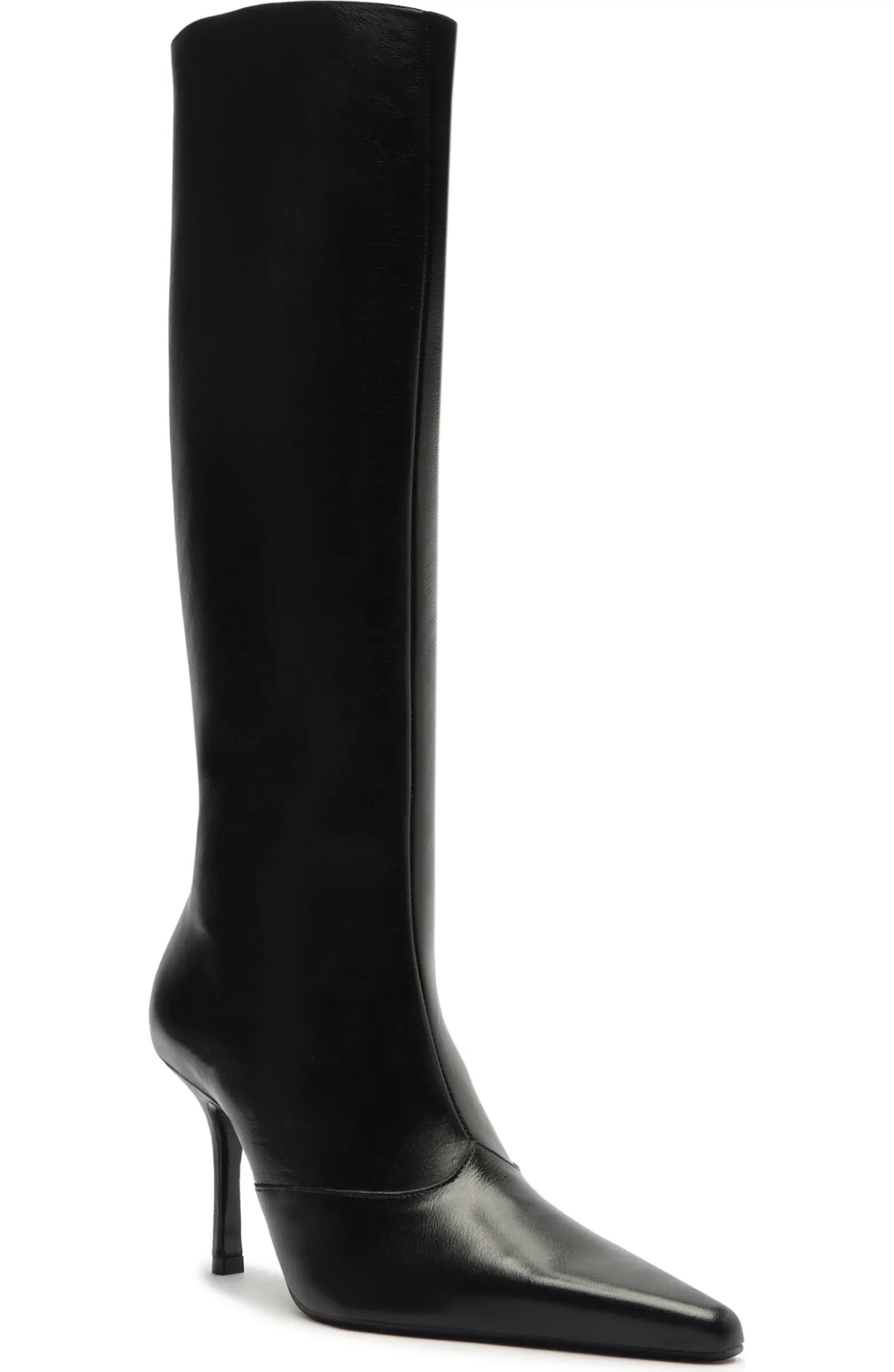 Raffaela Up Stiletto Pointed Toe Knee High Boot (Women) | Nordstrom