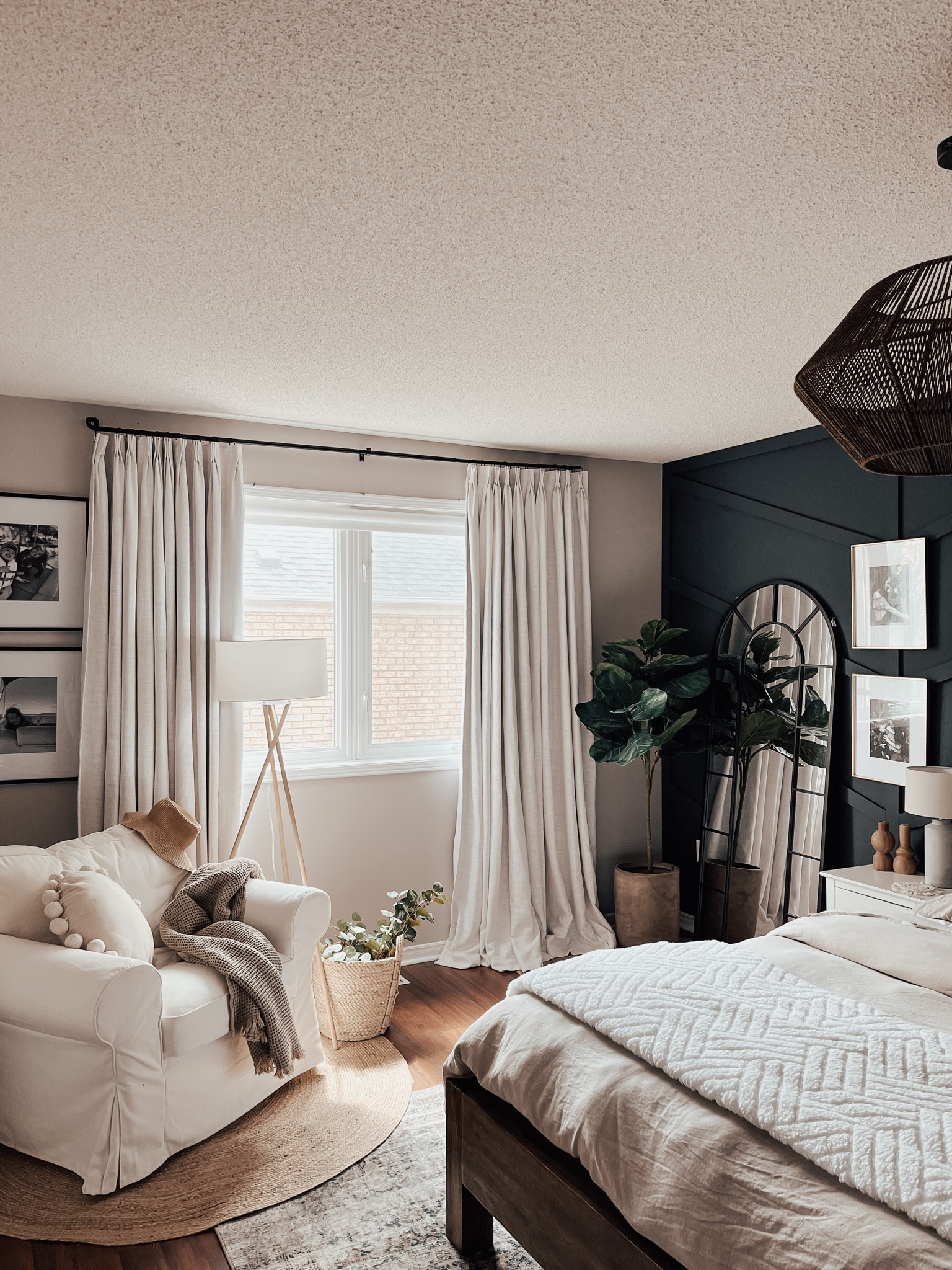 Primary bedroom design with custom linen curtains by Twopages Curtains 

#bedroomdesign #customcurtains #bedroomdecor #bedroomstyle #curtains 

#LTKstyletip #LTKhome #LTKsalealert