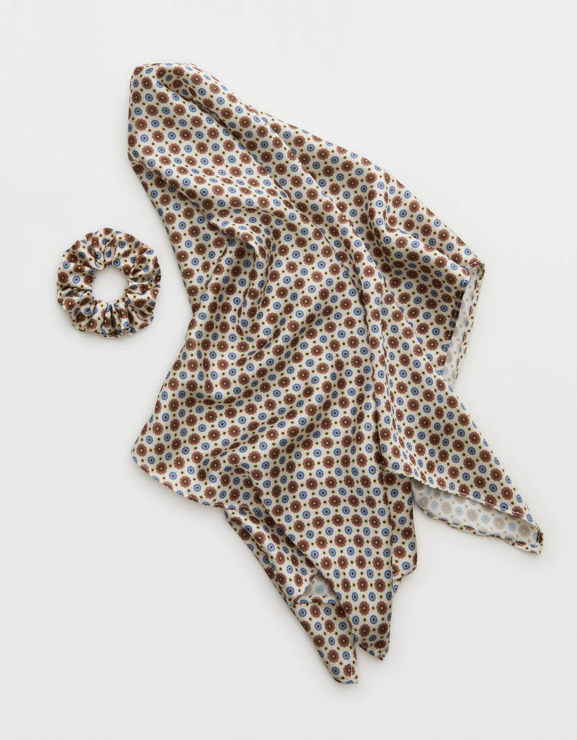 Aerie Satin Headscarf and Scrunchie | Aerie