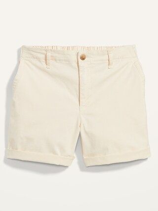 High-Waisted OGC Chino Shorts for Women -- 5-inch inseam | Old Navy (US)
