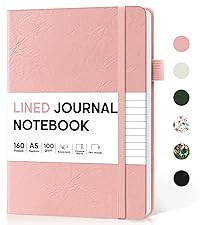Lined Spiral Journal Notebook for Women & Men, 140 Pages, College Ruled Hardcover Notebook for Wo... | Amazon (US)