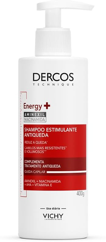 Vichy Dercos Energy+, Shampoo Estimulante, Tratamento Antiqueda para Cabelos Fracos e Quebradiço... | Amazon (BR)