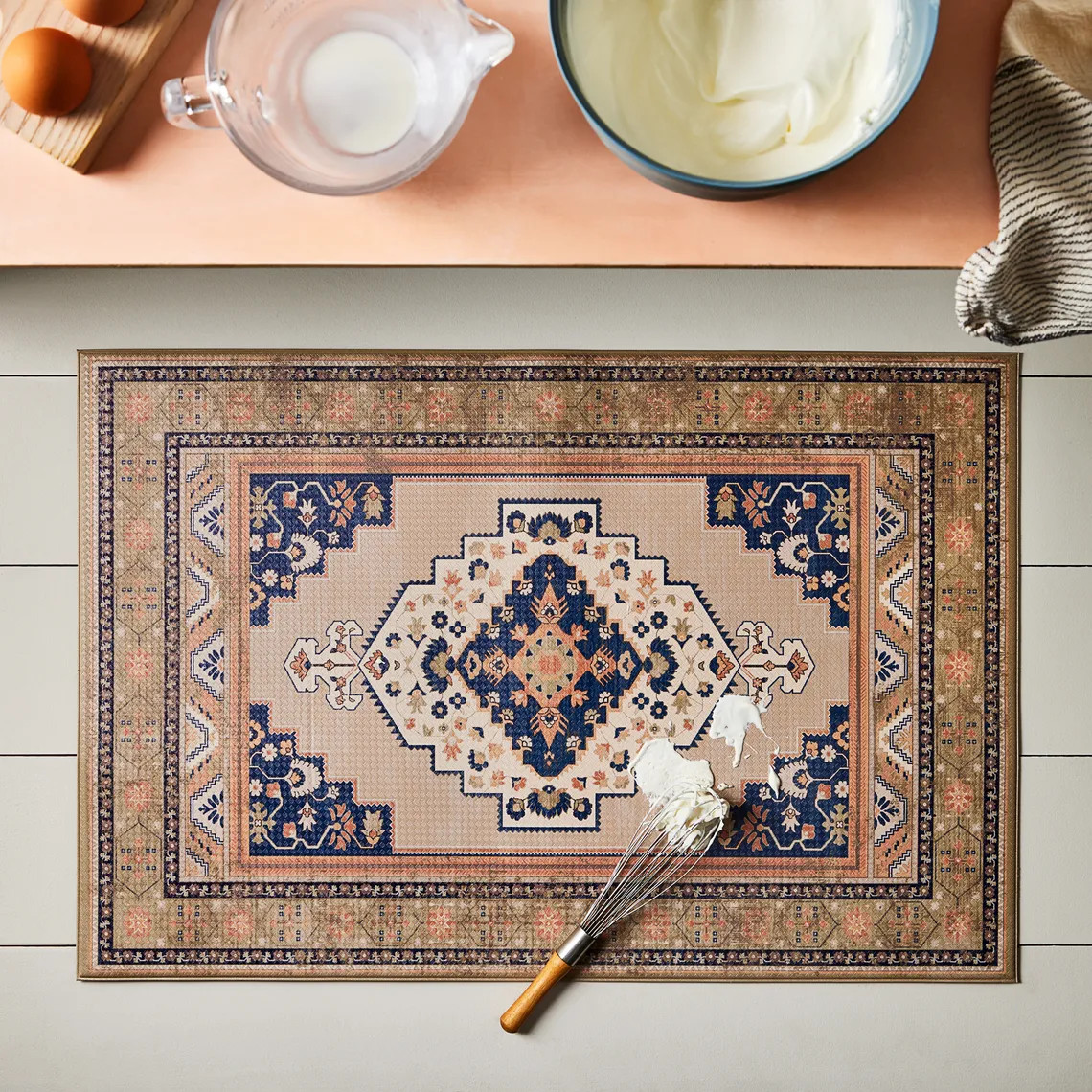 Vintage-Inspired Persian Vinyl Kitchen Mats & Runners | Food52