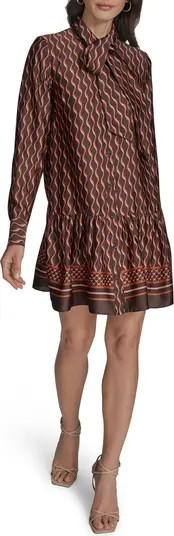 BCBG Long Sleeve Drop Waist Shirtdress | Nordstrom | Nordstrom