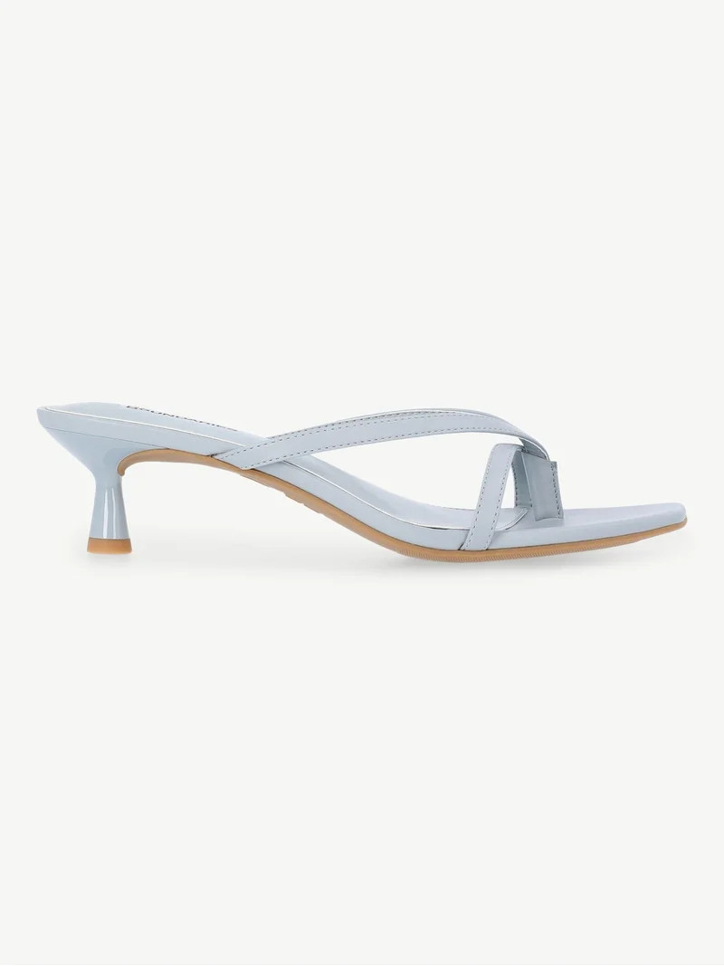 No Boundaries Kitten Heel Sandals, Women's | Walmart (US)