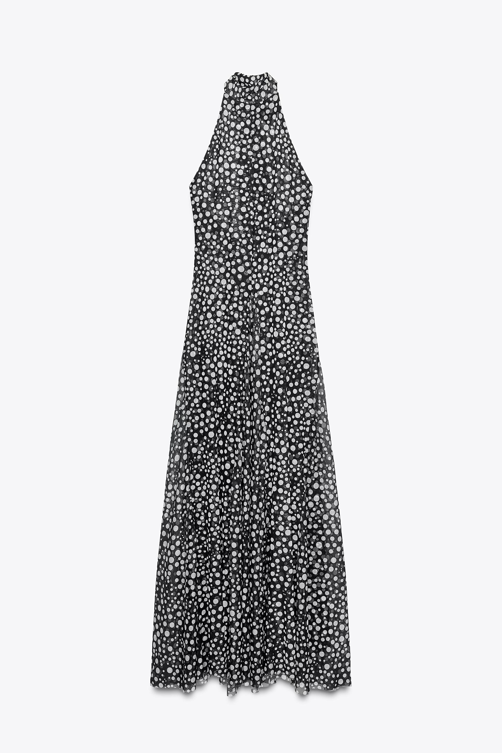 POLKA DOT HALTER DRESS | Zara US