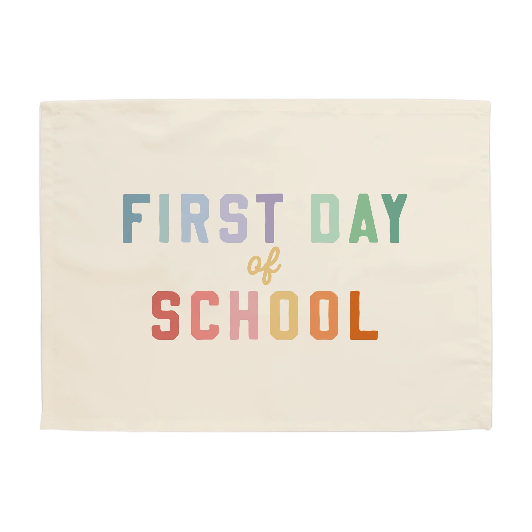 {Rainbow} First Day of School Banner | Hunny Prints