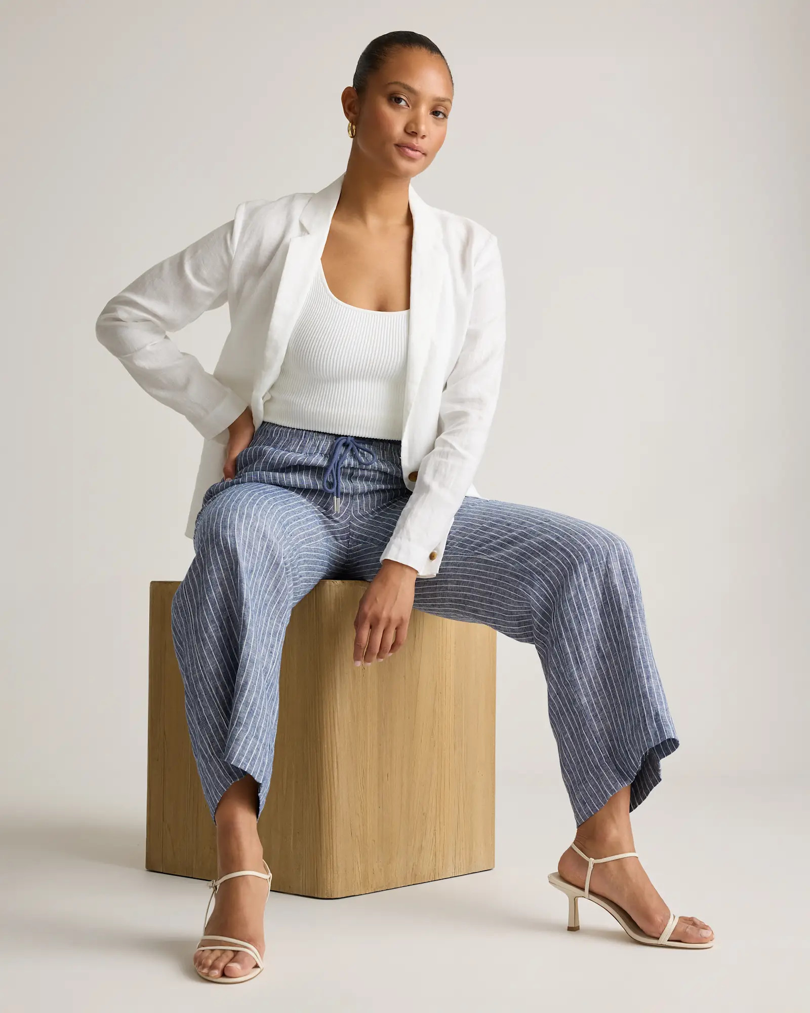 100% European Linen Wide Leg Pants | Quince