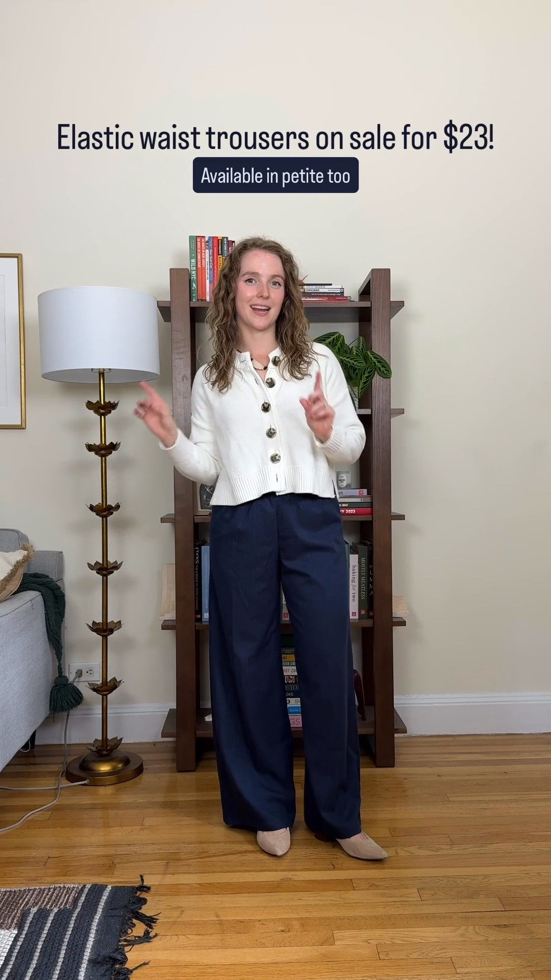 Elastic waist work pants on sale form $23. Wearing xs regular. I’m 5ft 2. Available in petite. Xs cotton cardigan

#LTKPetite #LTKSaleAlert #LTKWorkwear