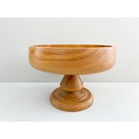 Large Swedish Turned Pine Wood Fruit Bowl From The 70S. Scandinavian Mid Century Modern | Etsy (US)